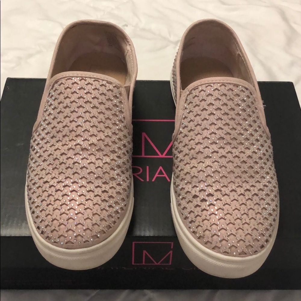 Material girl slip on shoes